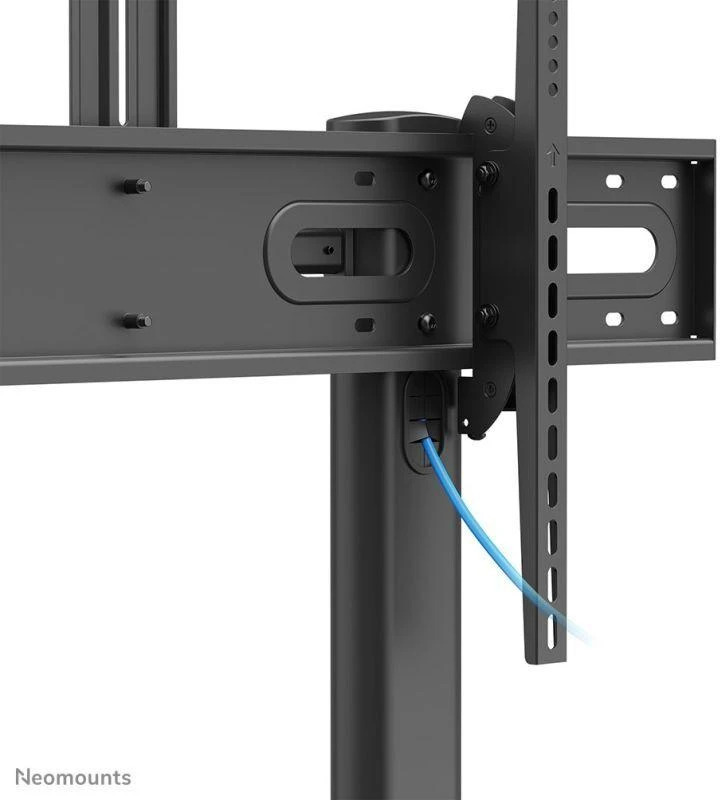 Laikiklis NeoMounts mobilus plokščiaekranis grindų stovas (aukštis: 128-160 cm), 60-100", c:Juodas