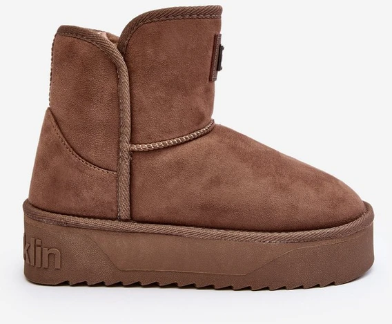 neperšlampami sniego batai ant platformos D.Franklin Dark Smėlio spalvos
