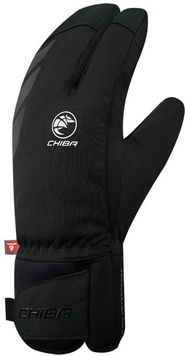 Neperšlampamos pirštinės „Trigger“ tipo Chiba Alaska Pro, juodos