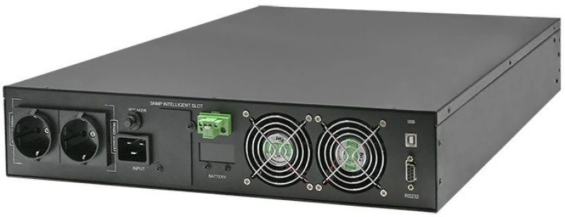 Nepertraukiamo maitinimo šaltinis (UPS) RACK 2.4kVA, 2400W, galios koeficientas 1.0, LCD ekranas, EPO, USB, On-line