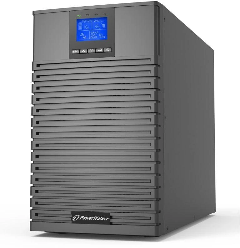 Power Walker POWERWALKER UPS On-Line VFI 2000 ICT IOT 1/1 fazė 2000VA PF1 8x IEC C13 lizdai C14 USB/RS232 EPO LCD