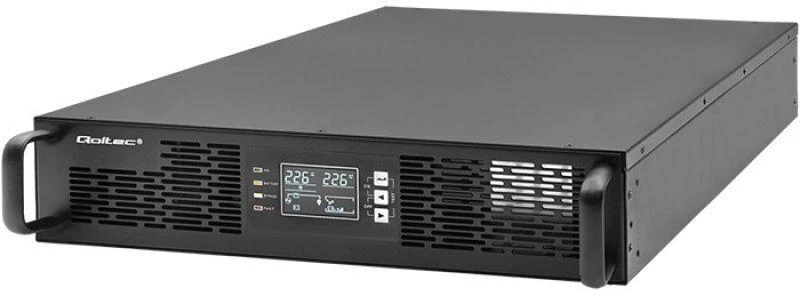 Nepertraukiamo maitinimo šaltinis (UPS) RACK 2.4kVA, 2400W, galios koeficientas 1.0, LCD ekranas, EPO, USB, On-line