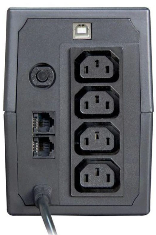 Orvaldi i650LCD USB | Maitinimo šaltinis awaryjny | UPS, 600VA/360W, 7Ah, 4x IEC