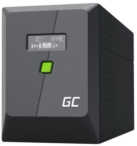 Ausinės NEPERTRAUKIAMO MAITINIMO ŠALTINIS Žalias CELL UPS POWERPROOF 900W/1500VA MODIFIED SINUSOID
