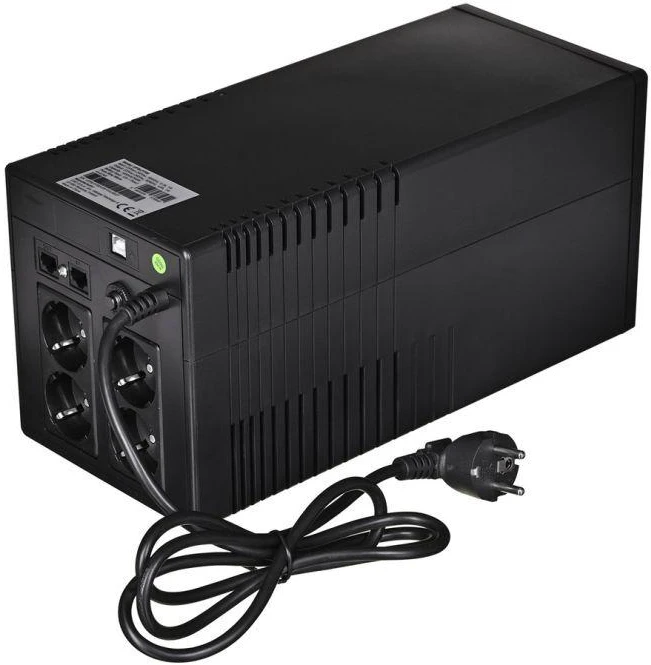NEPERTRAUKIAMO MAITINIMO ŠALTINIS Žalias CELL UPS POWERPROOF 700W/1000VA SU GRYNA SINUSOIDE