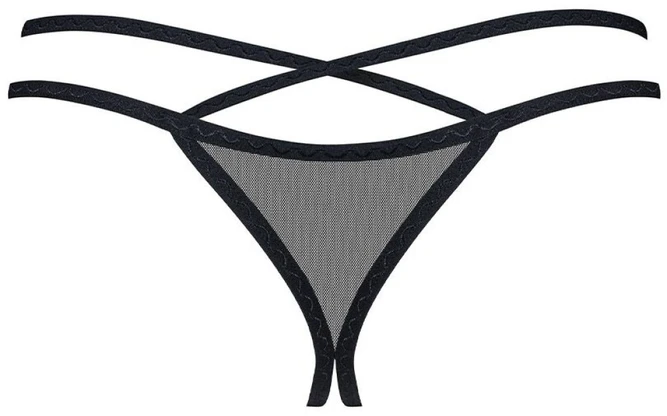 Nėriniuoti stringai su juostelėmis Obsessive