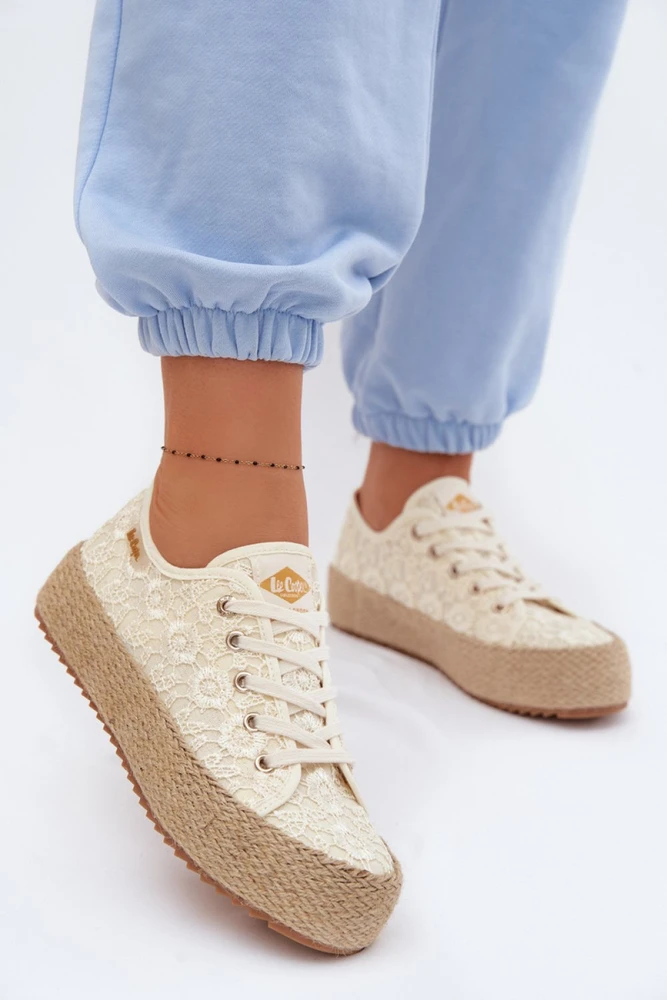 Lee Cooper Nėriniuotos platforminės sportinio stiliaus bateliai Step in style