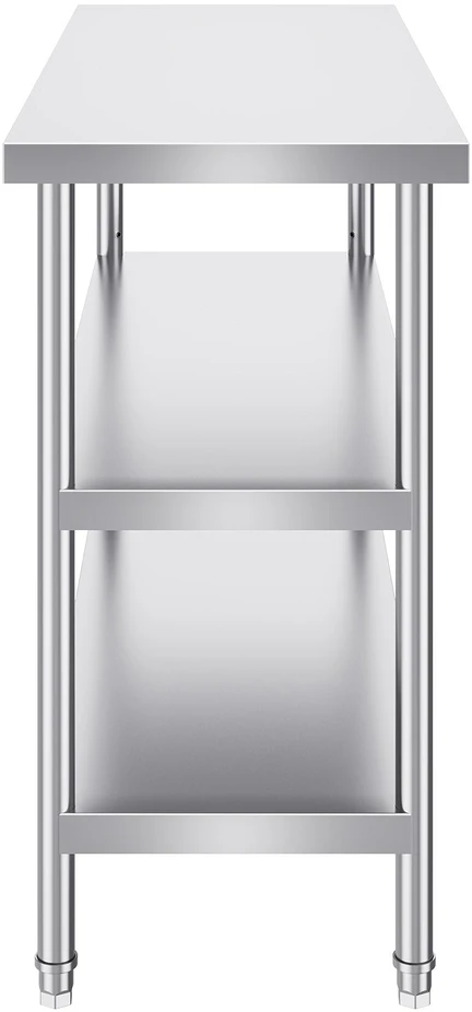 VEVOR Nerūdijančio plieno virtuvinis stalas 45x121 cm