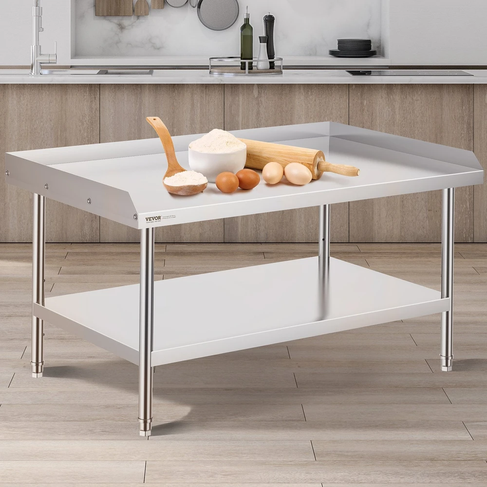 VEVOR Nerūdijančio plieno darbo stalas 76x122 cm