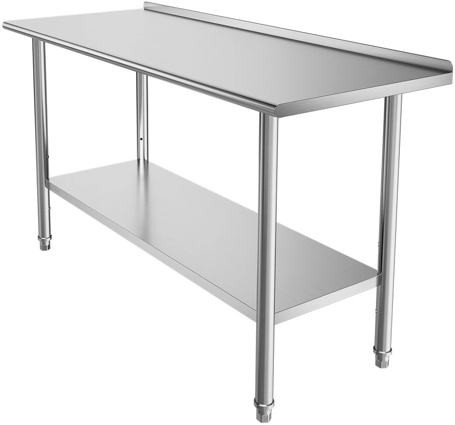 VEVOR Nerūdijančio plieno darbo stalas 61x152 cm