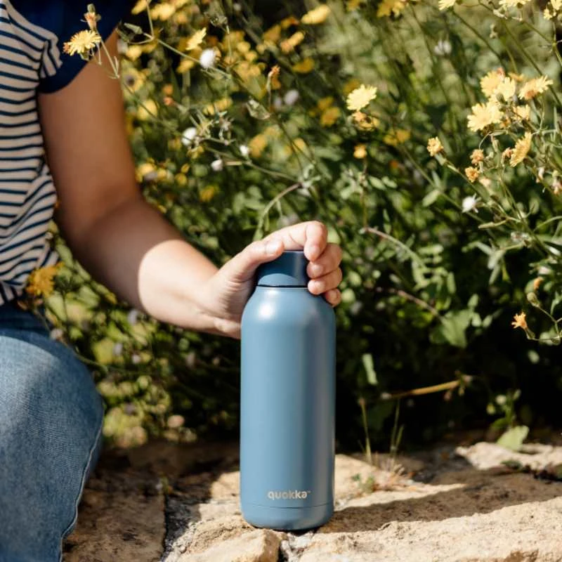 „Quokka Solid“ – nerūdijančio plieno termosas, 510 ml (akmens spalvos)