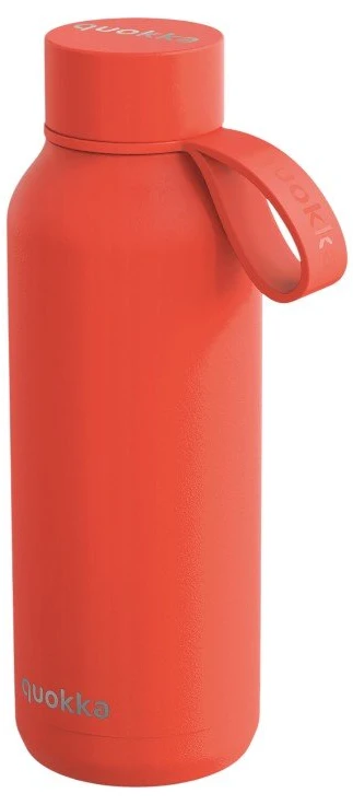 „Quokka Solid“ su dirželiu - nerūdijančio plieno termosas 510 ml su dirželiu (oranžinis)