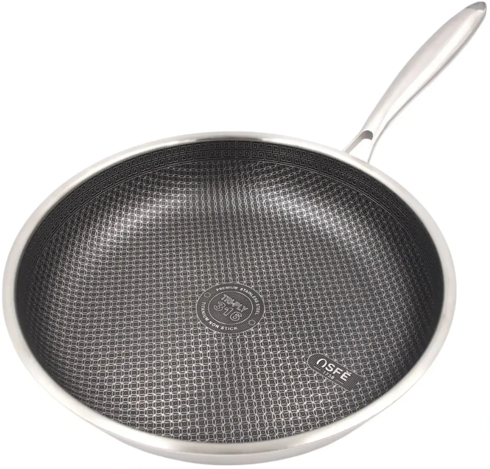 Nerūdijančio plieno keptuvė OSFE 316, 30 cm