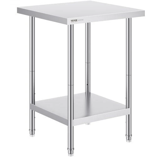 VEVOR Nerūdijančio plieno darbo stalas 61x61x86 cm