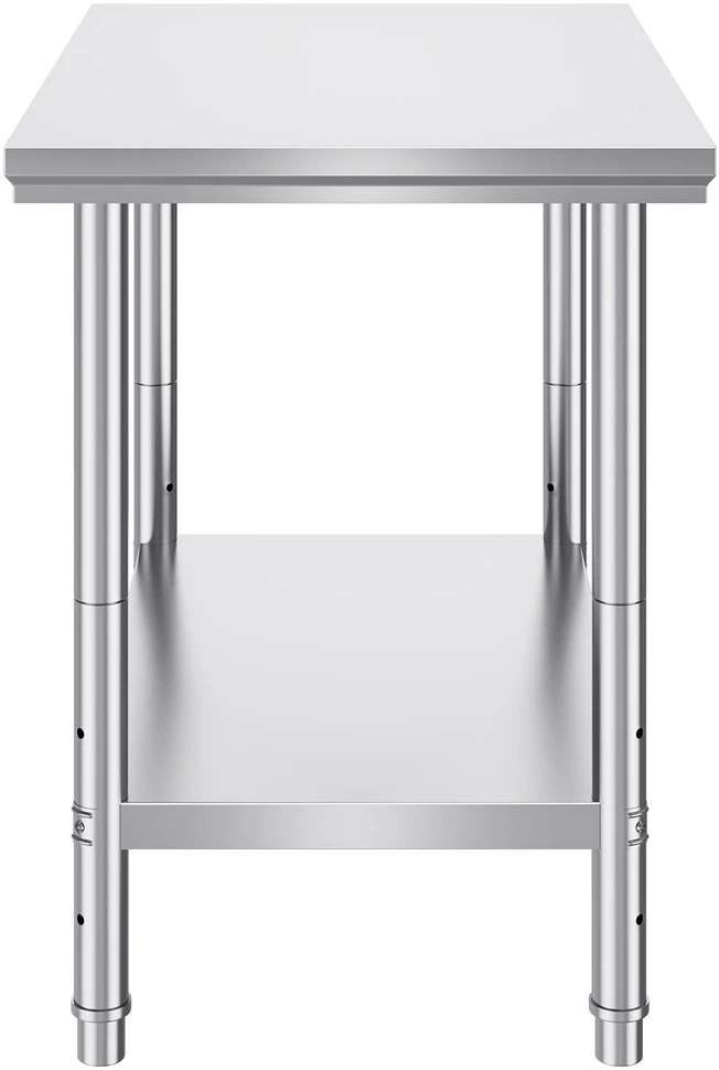 VEVOR Nerūdijančio plieno darbastalis 60x90x80 cm
