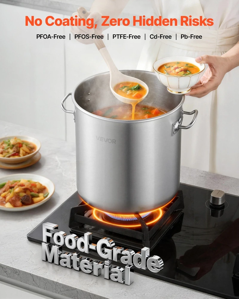 VEVOR Nerūdijančio plieno puodas 19,9 l