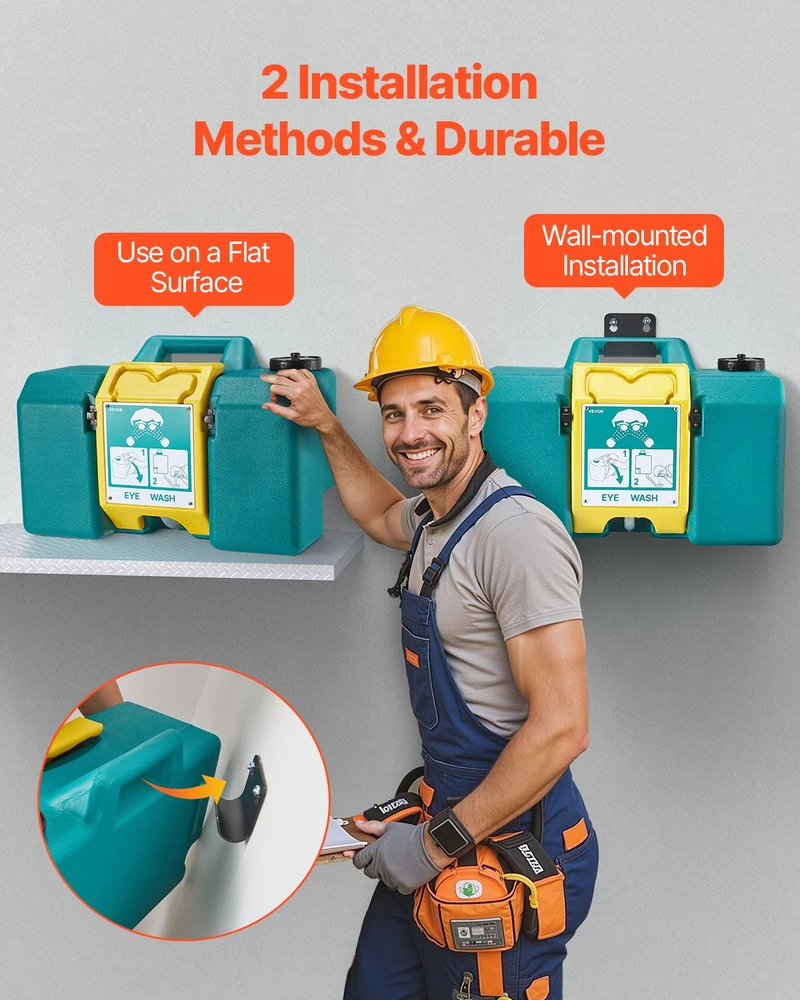 VEVOR Nešiojama akių plovykla 30 litrų