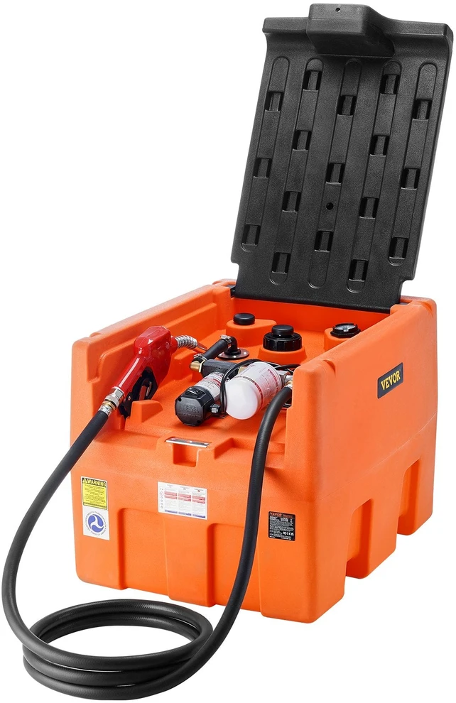 VEVOR Nešiojama dyzelino talpykla su 12V pompa
