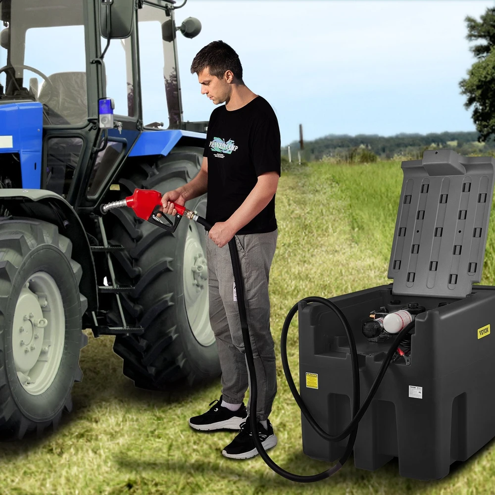 VEVOR Nešiojamas dyzelino bakas, 440 litrų