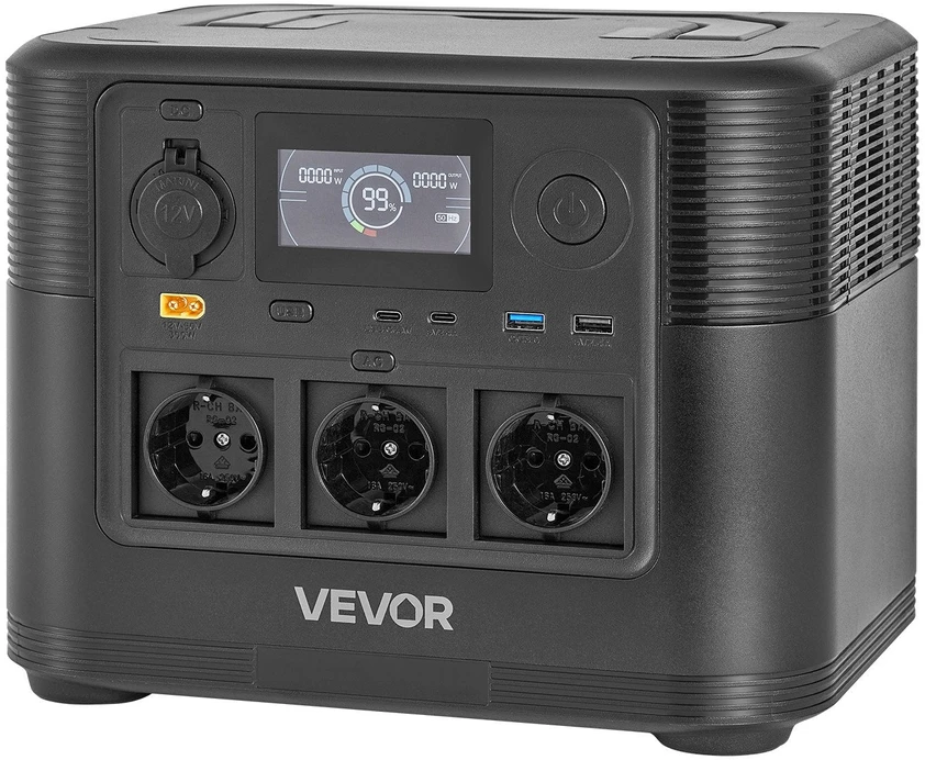 VEVOR Nešiojama saulės stotelė 1800W, 1008Wh