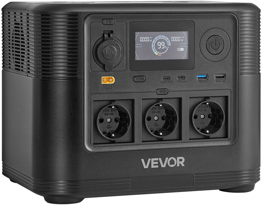 VEVOR Nešiojama saulės stotelė 1800W, 1008Wh