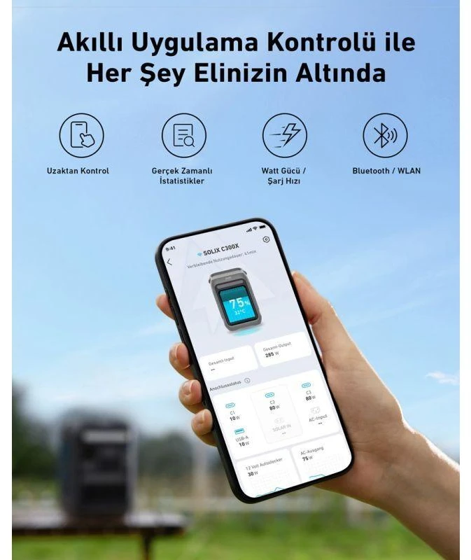 Anker SOLIX C300X nešiojama elektros energijos stotis 288 Wh | 300 W
