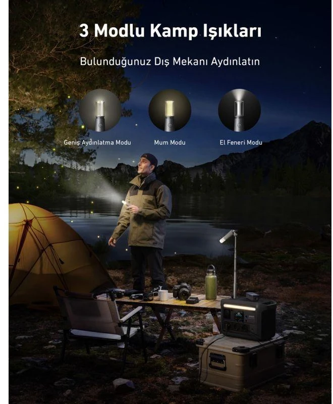 Anker SOLIX C800X nešiojama elektros energijos stotis 768 Wh | 1200 W
