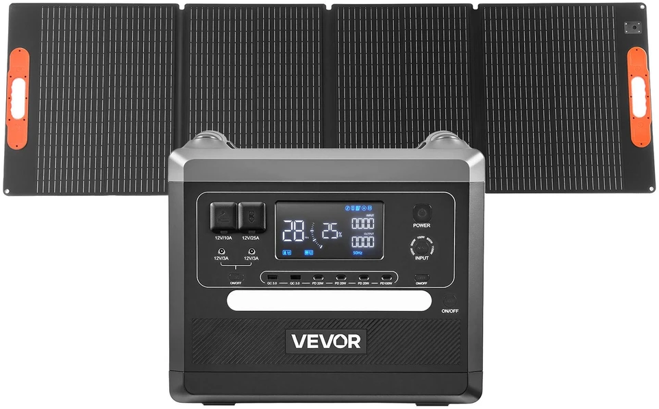 VEVOR Nešiojama saulės baterija 2400W