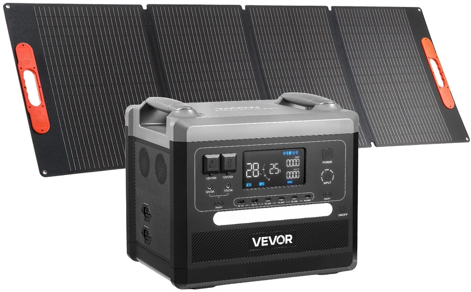 VEVOR Nešiojama saulės baterija 2400W