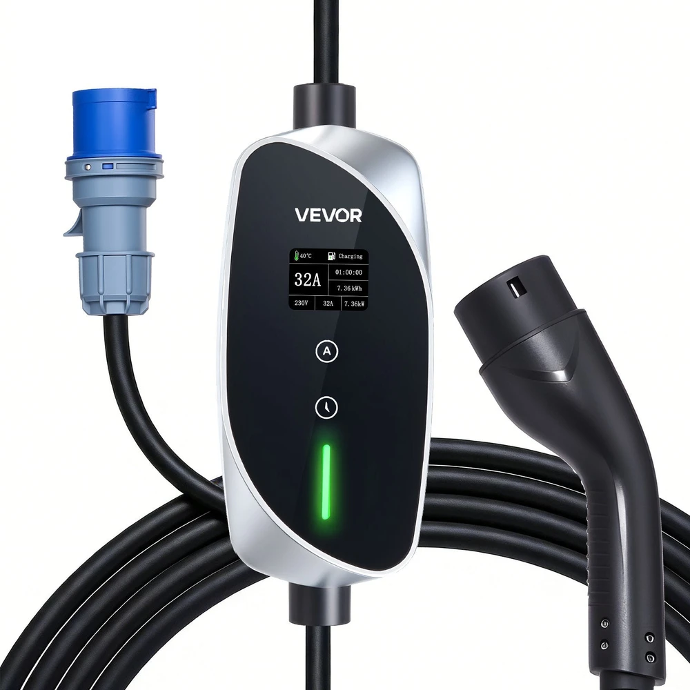 VEVOR Nešiojama EV įkrovimo stotelė su 7.4 kW galia