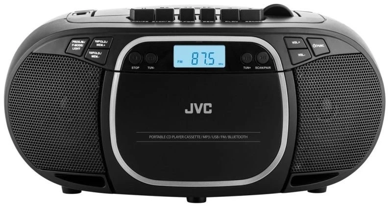 Nešiojamas radijo grotuvas JVC RC-E451B, juodas