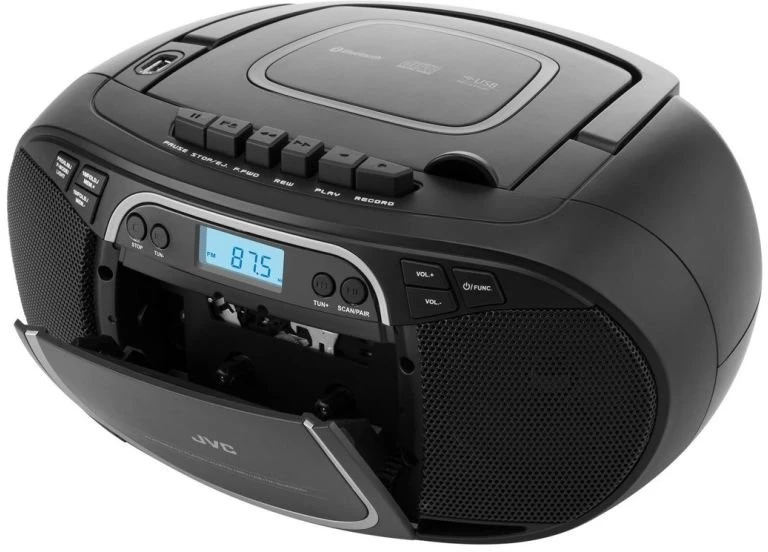 Nešiojamas radijo grotuvas JVC RC-E451B, juodas