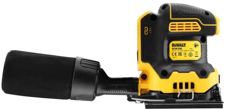 Dewalt plokštuminis šlifuoklis DCW200N 18V  be akumuliatoriaus ir kroviklio
