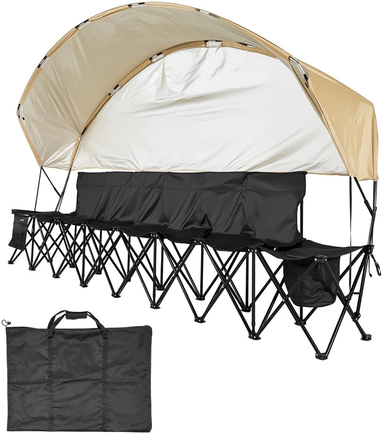 VEVOR Nešiojamas sulankstomas suolas 6 vietų