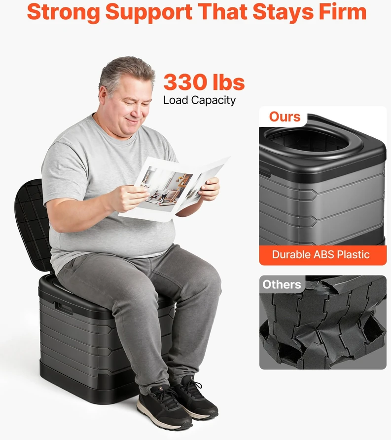 Vevor Sulankstomas nešiojamas tualetas lauke