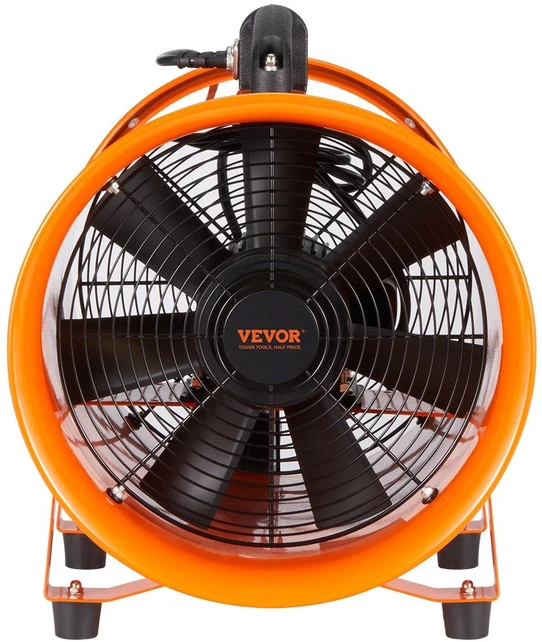 VEVOR 203mm nešiojamas ventiliatorius su 10m žarna