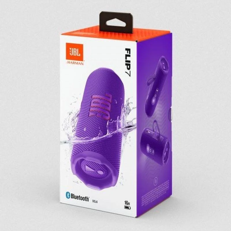JBL Flip 7 nešiojama kolonėlė, violetinės spalvos