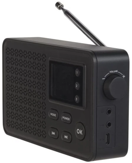 Nešiojamasis radijas Denver DAB-57 su DAB+ ir FM, juodas