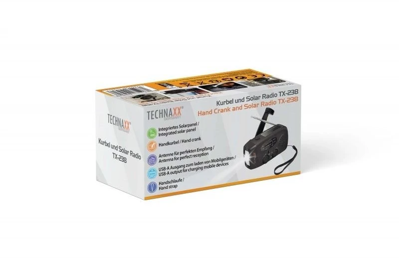 TCN Technaxx TX-238 Nešiojama Analoginis ir skaitmeninis Juoda