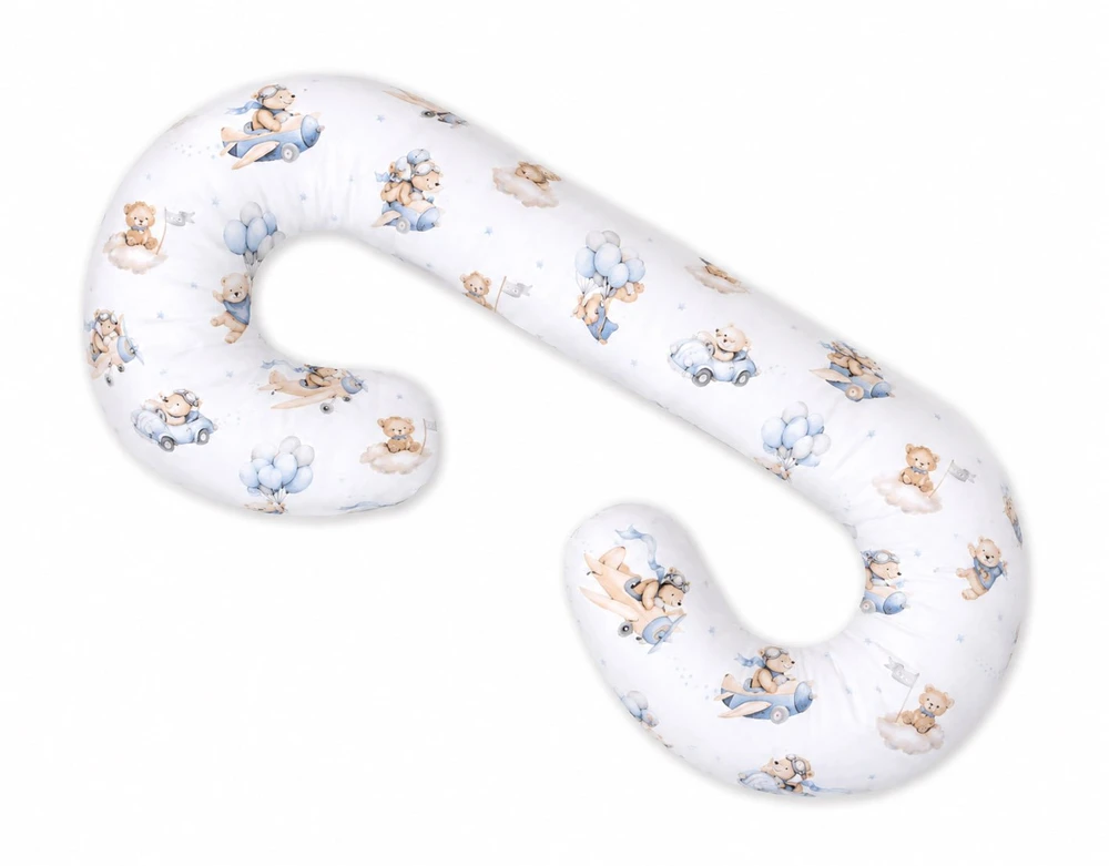 Nėštumo ir maitinimo pagalvė C My Sweet Baby Mėlyna Sky Bears