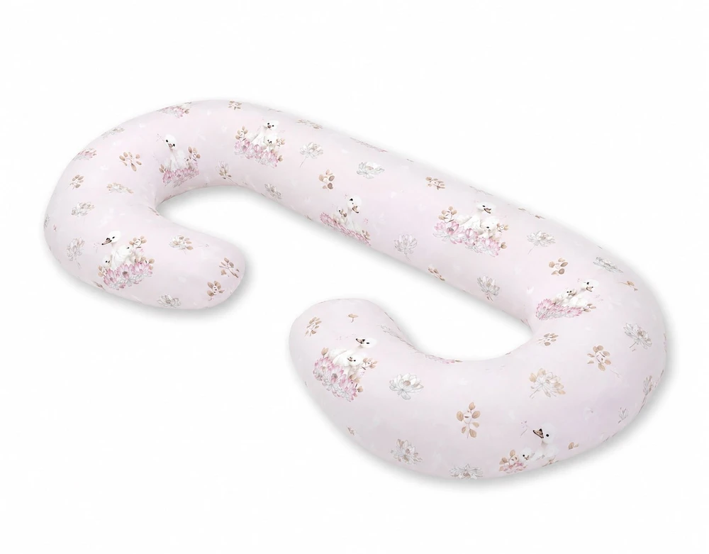 Nėštumo pagalvės C formos papildomas užvalkalas My Sweet Baby Little Swans