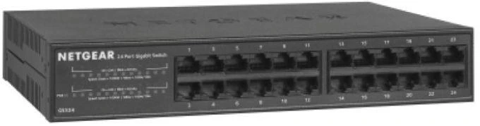 Šakotuvas NETGEAR GS324-200EUS 24 prievadų nevaldomas gigabitinis komutatorius