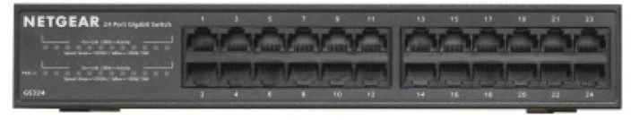 Šakotuvas NETGEAR GS324-200EUS 24 prievadų nevaldomas gigabitinis komutatorius