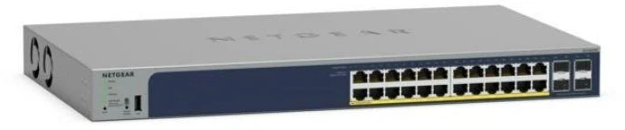 NETGEAR GS728TPP Valdomas L2/L3/L4 Gigabit Ethernet (10/100/1000) Maitinimas per Ethernet (PoE) Pilkas