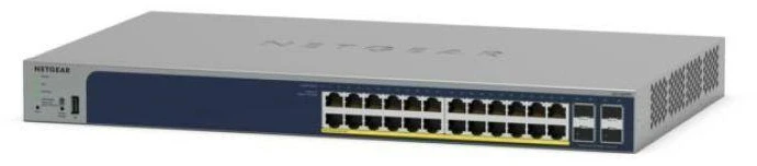 NETGEAR GS728TPP Valdomas L2/L3/L4 Gigabit Ethernet (10/100/1000) Maitinimas per Ethernet (PoE) Pilkas