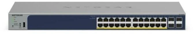 NETGEAR GS728TPP Valdomas L2/L3/L4 Gigabit Ethernet (10/100/1000) Maitinimas per Ethernet (PoE) Pilkas