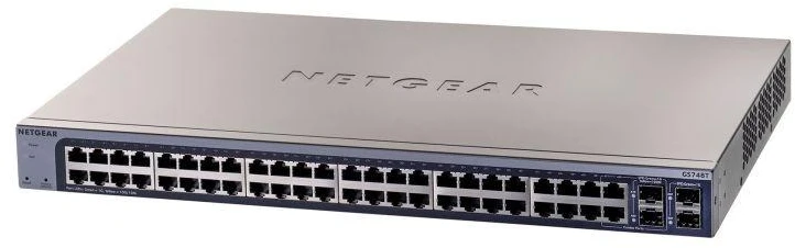 Šakotuvas Netgear GS748T-600EUS 50 prievadų valdomas gigabitinis komutatorius