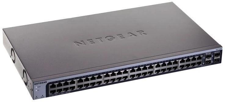 Šakotuvas Netgear GS748T-600EUS 50 prievadų valdomas gigabitinis komutatorius