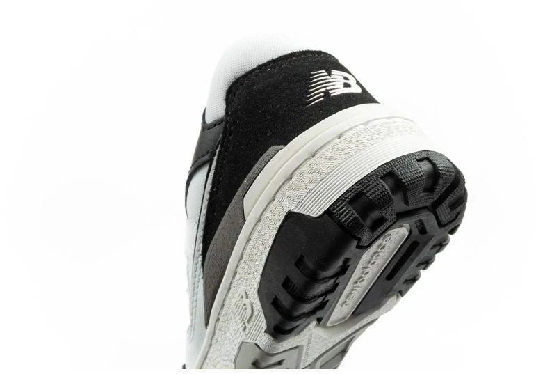 New Balance 550 jaunimo sportiniai bateliai odiniai madingi juodi balti