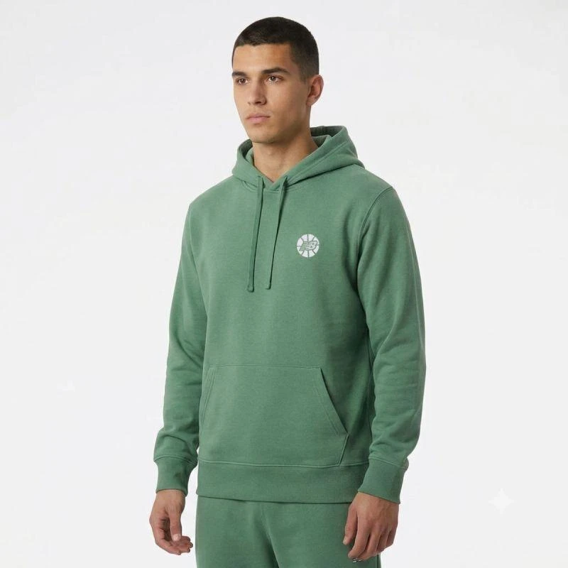 New Balance Hoops Essentials Pagrindinis džemperis su gobtuvu - MT23581TFN
